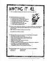 Wanting It All Worksheet
